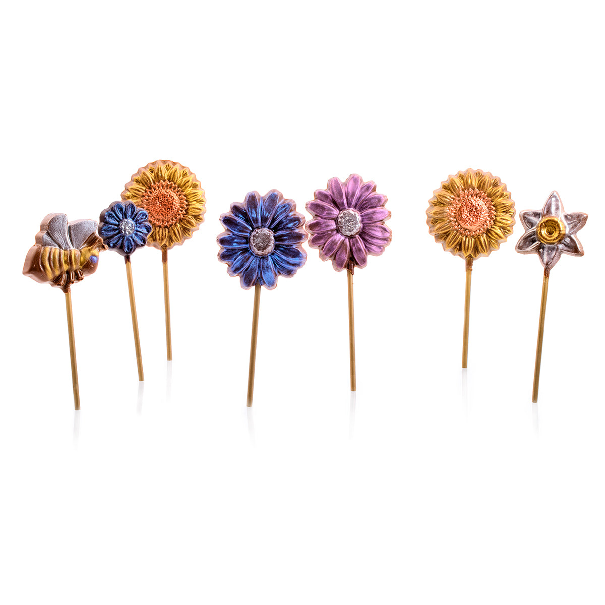 Handpainted Flower Pops