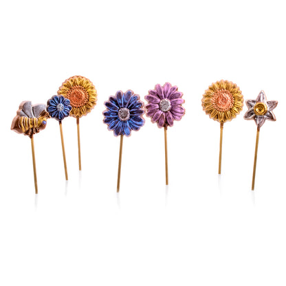 Handpainted Flower Pops