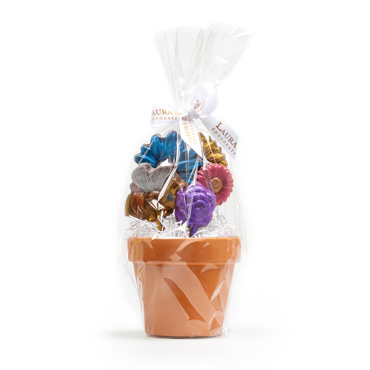 Handpainted Flower Pops in Pot