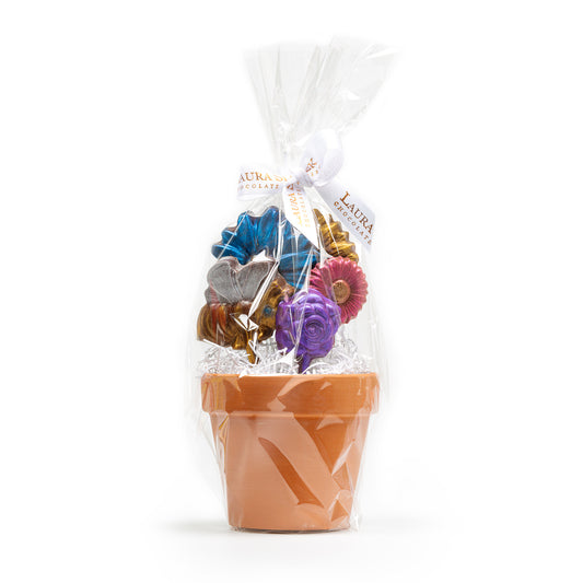 Handpainted Flower Pops in Pot