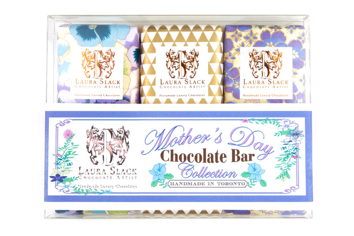 3 Piece Handpainted Chocolate Bars: Mother's Day Collection